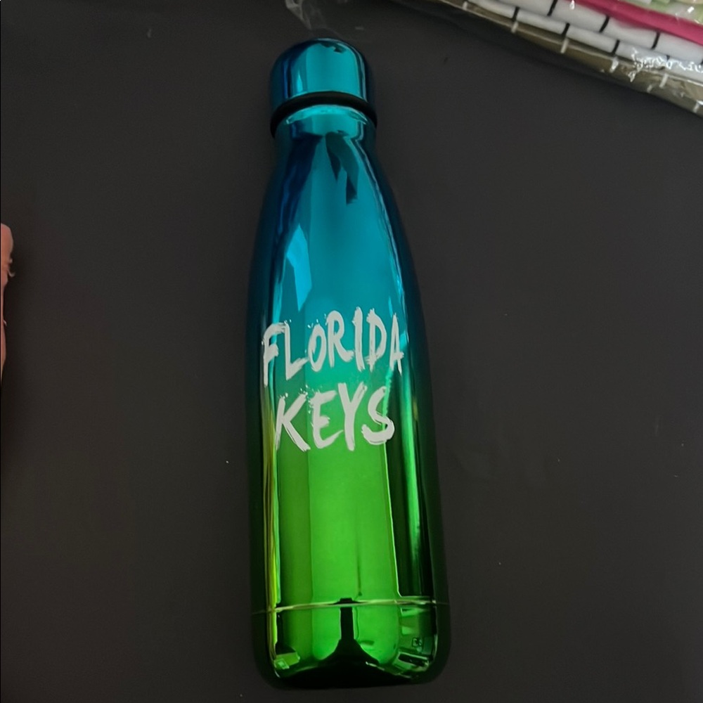 Florida Keys Blue and Green Water Bottle